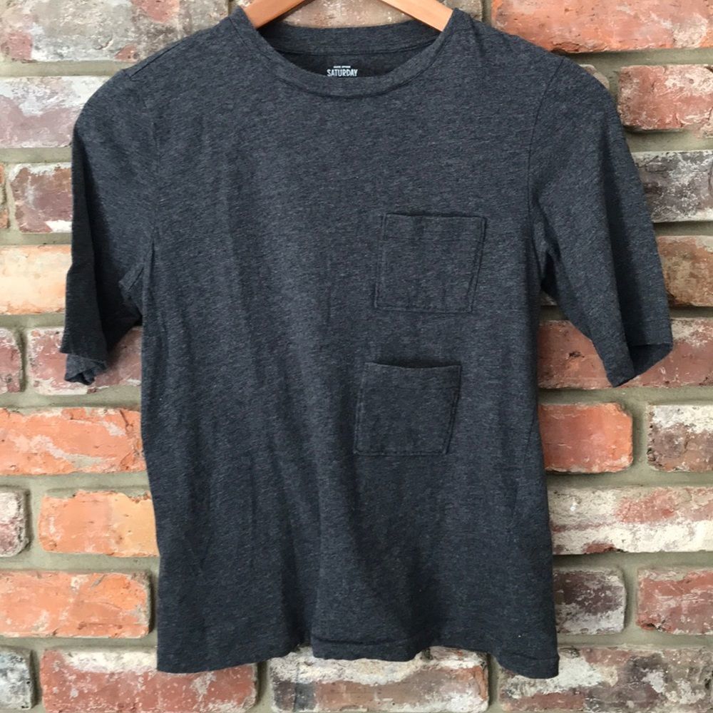 Kate Spade Saturday Gray 2 Pocket Tee